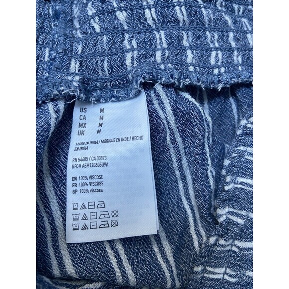 American Eagle Striped Wrap Shorts Medium Striped 2 inch Inseam Beach Summer - Picture 6 of 9